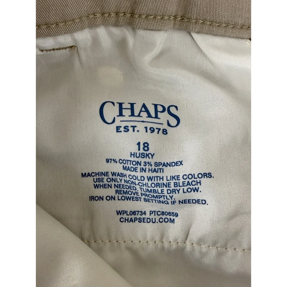 Chaps Girls Size 18 Khaki Chino Casual Workwear Trousers Pants Tan Long Women